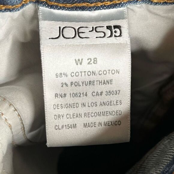 Joe’s Jeans Cropped Georgie Wash Sz 28 - Picture 9 of 10